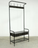 Black Metal Cloakroom Stand Black Metal Cloakroom Stand