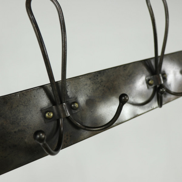 Black Metal Cloakroom Stand Black Metal Cloakroom Stand