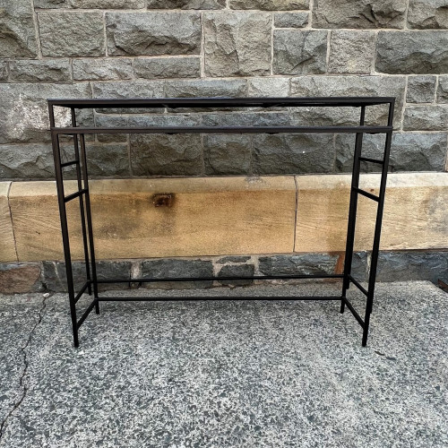 Gunmetal Grey Console Table Gunmetal Grey Console Table