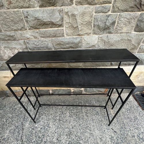 Gunmetal Grey Console Table Gunmetal Grey Console Table