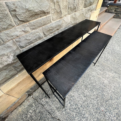 Gunmetal Grey Console Table