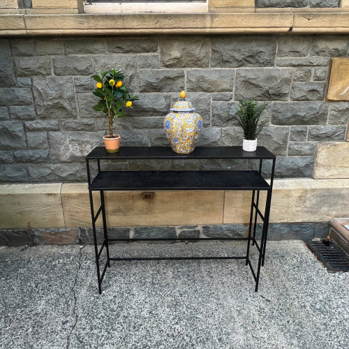 Gunmetal Grey Console Table Gunmetal Grey Console Table