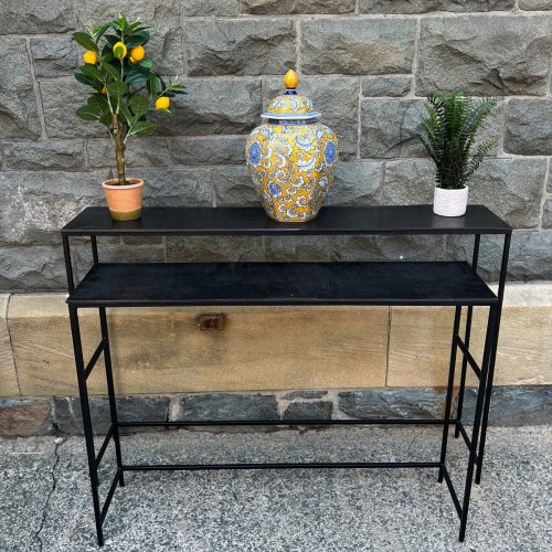 Gunmetal Grey Console Table Gunmetal Grey Console Table