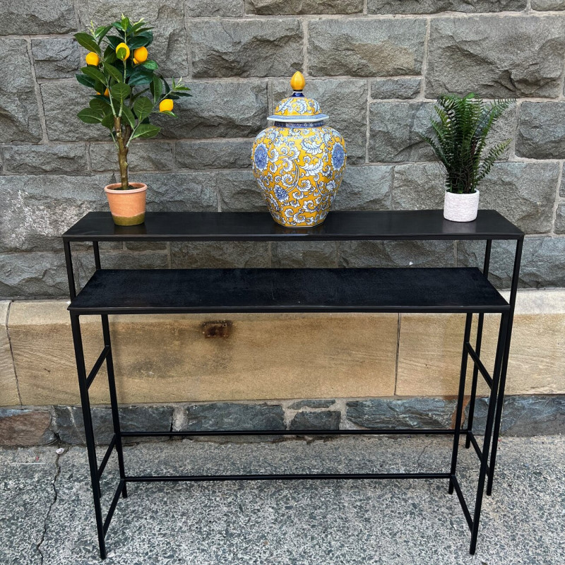 Gunmetal Grey Console Table Gunmetal Grey Console Table