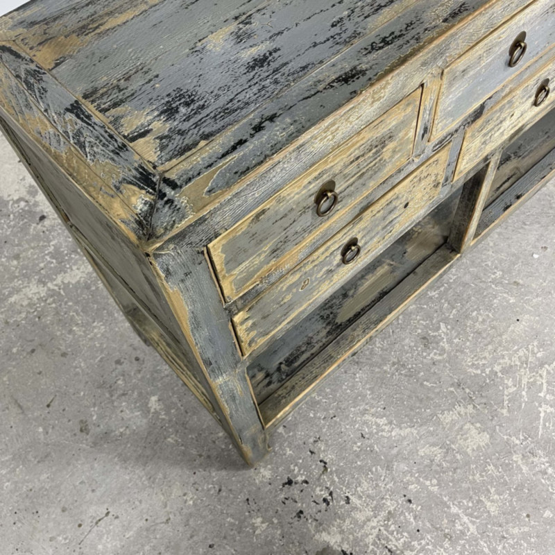 Distressed 9 Drawer Sideboard