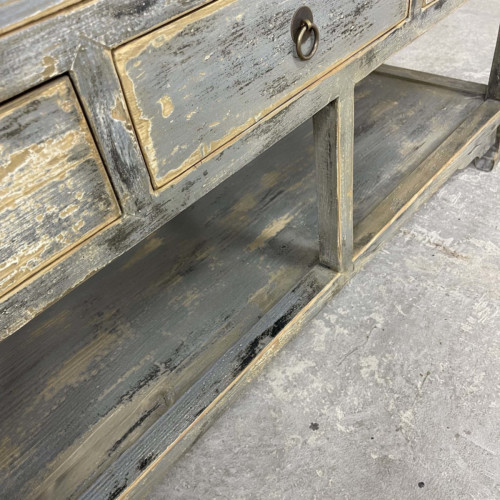 Distressed 9 Drawer Sideboard