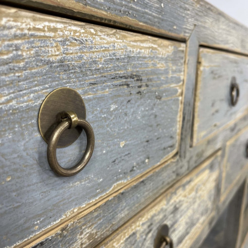 Distressed 9 Drawer Sideboard