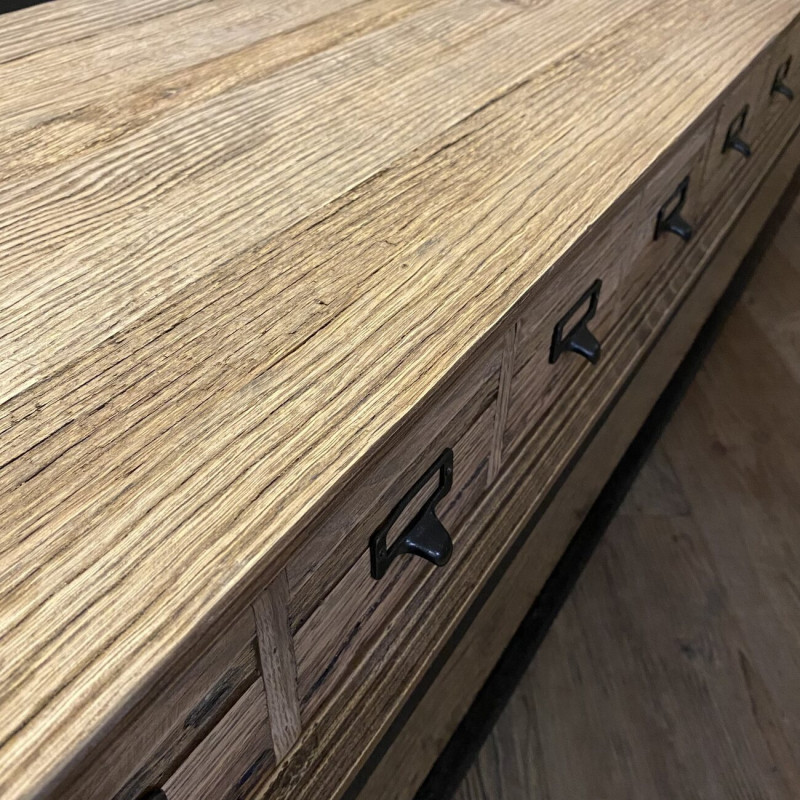 Reclaimed Oak 3 Drawer Tv Unit Reclaimed Oak 3 Drawer Tv Unit