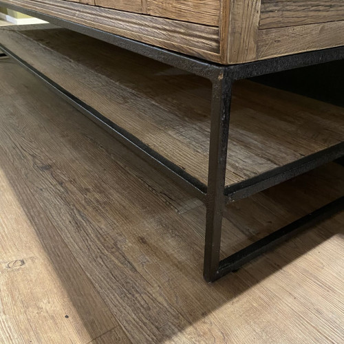 Reclaimed Oak 3 Drawer Tv Unit Reclaimed Oak 3 Drawer Tv Unit