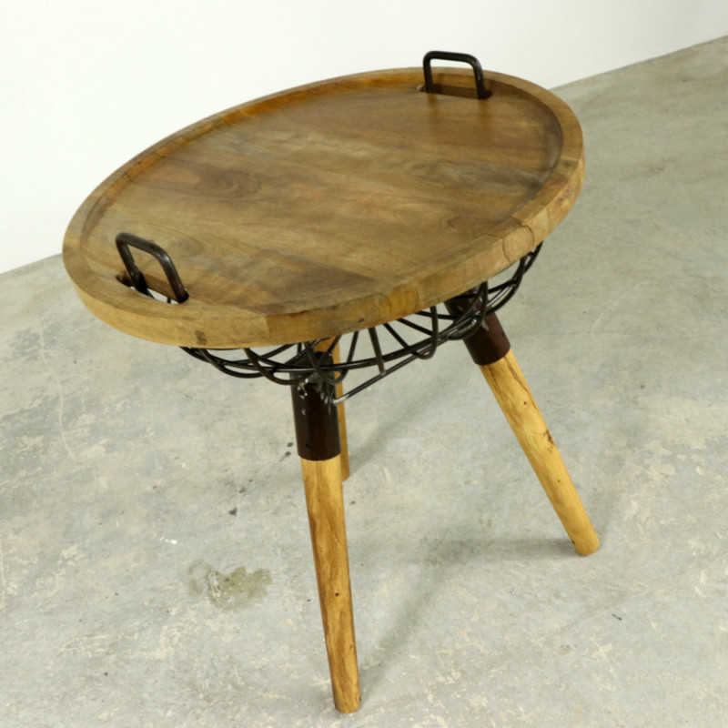 Basket Side Table Basket Side Table