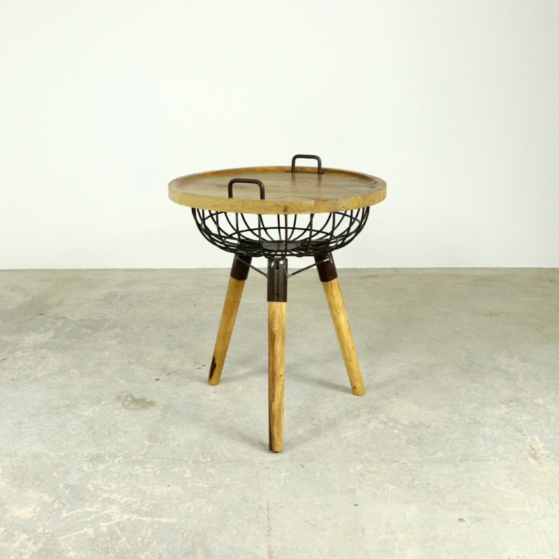 Basket Side Table Basket Side Table