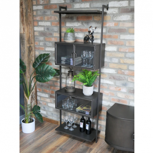 Black Industrial Wall Unit