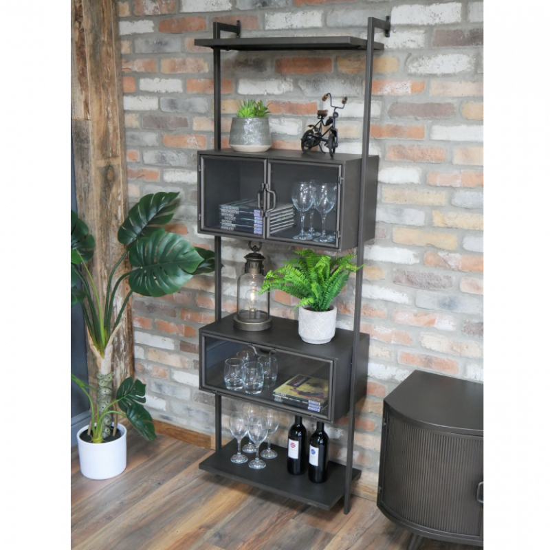 Black Industrial Wall Unit