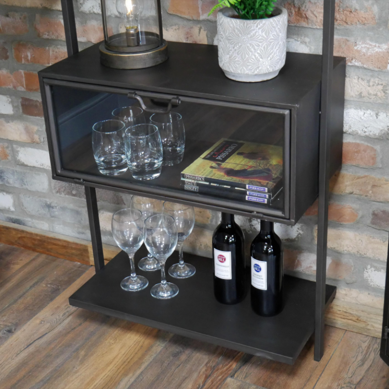 Black Industrial Wall Unit