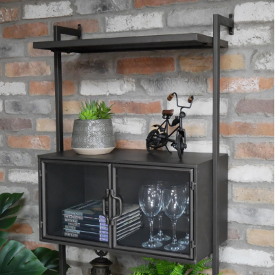 Black Industrial Wall Unit