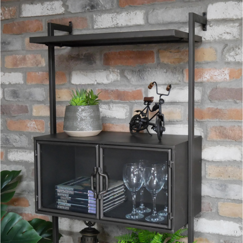 Black Industrial Wall Unit