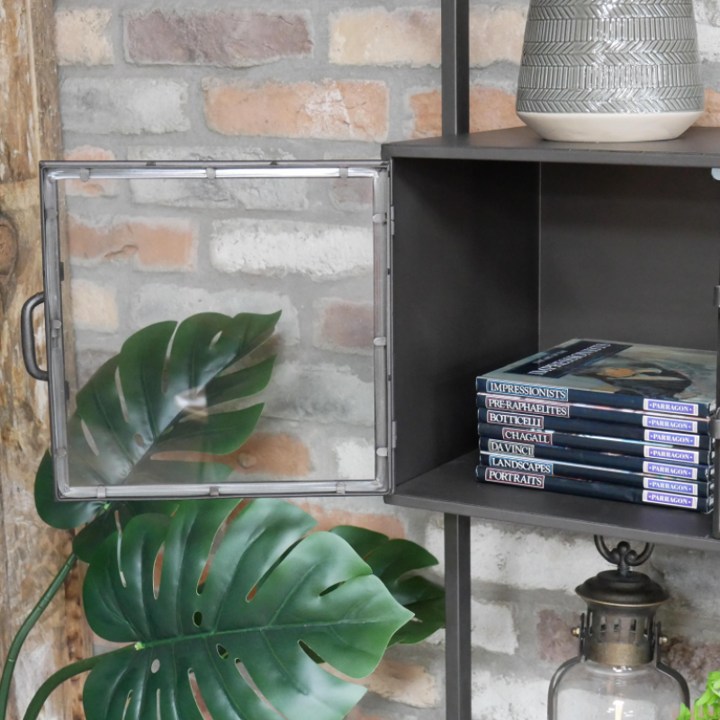 Black Industrial Wall Unit