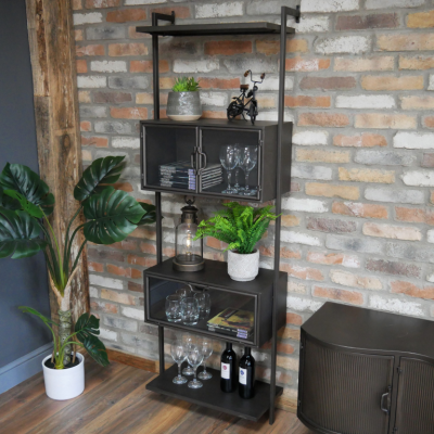 Black Industrial Wall Unit