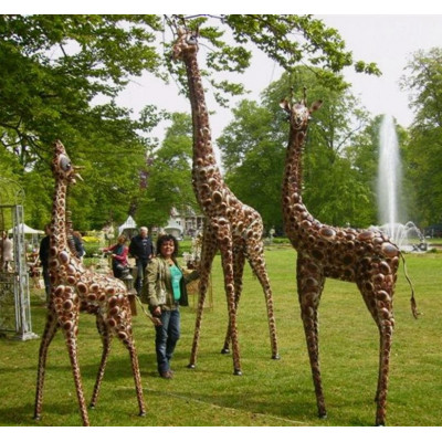 Metal Outdoor Giraffe 