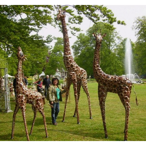 Metal Outdoor Giraffe 