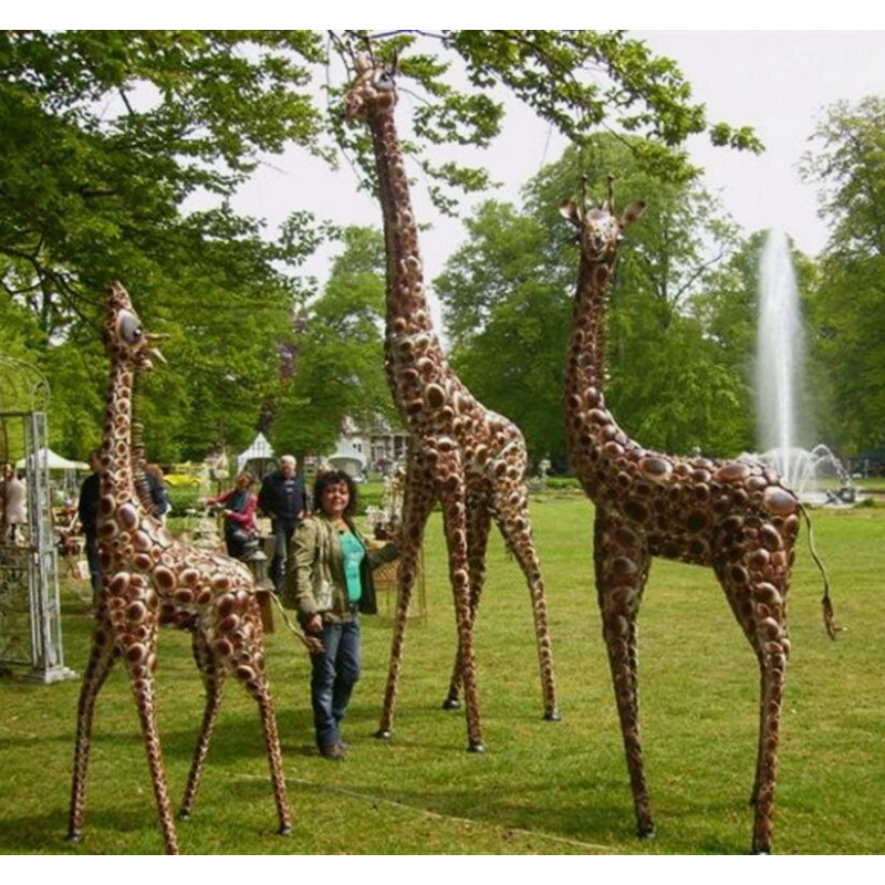 Metal Outdoor Giraffe 