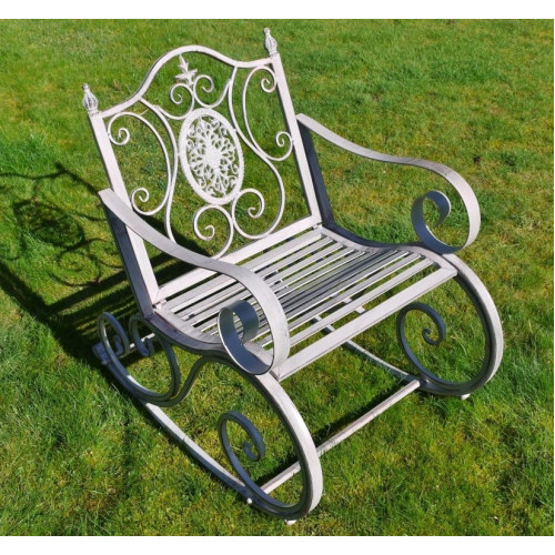Grey Antiqued Rocking Chair