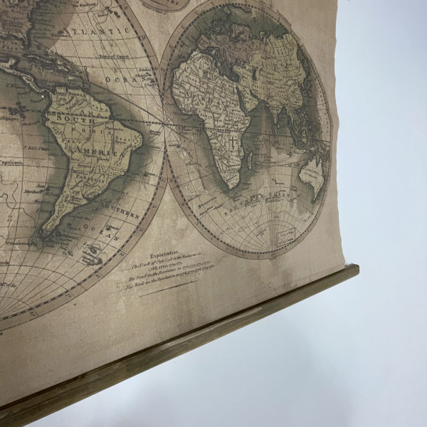 Small Fabric Hanging Map Small Fabric Hanging Map