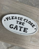 Please Close the Gate Sign Please Close the Gate Sign