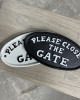 Please Close the Gate Sign Please Close the Gate Sign