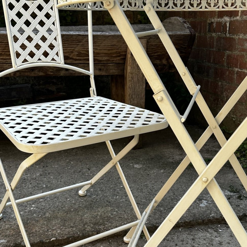 White Outdoor Bistro Set White Outdoor Bistro Set