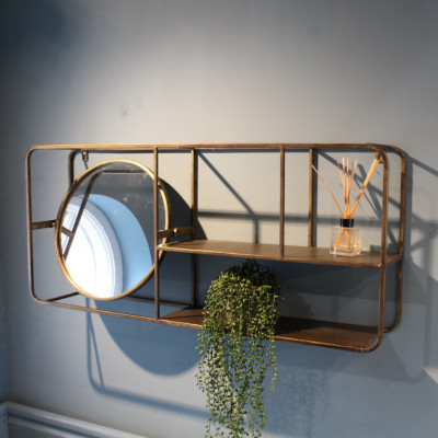 Wall Unit with Mirror
