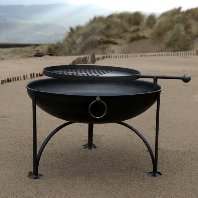 Arched Leg Firepit with Removable Griddle Arched Leg Firepit with Removable Griddle