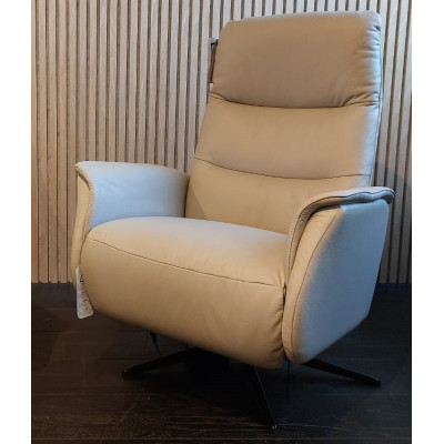 Fast Track Tate Electric Recliner Chair in Silver Grey Leather