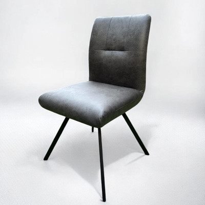 Selmy 2 Swivel Dining Chair Charcoal