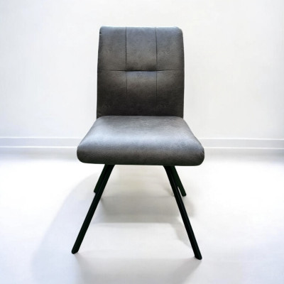 Selmy 2 Swivel Dining Chair Charcoal