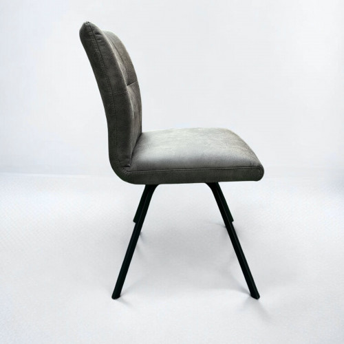 Selmy 2 Swivel Dining Chair Charcoal