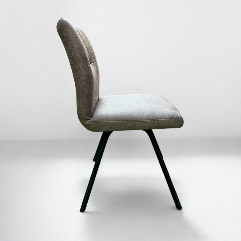 Selmy 2 Swivel Dining Chair Steel