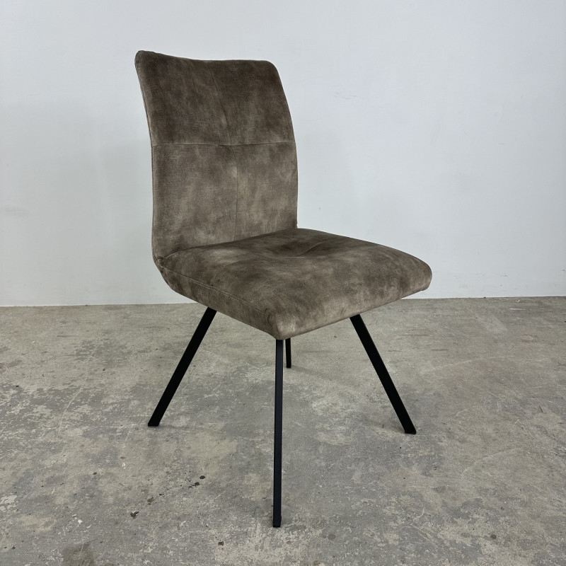 Selmy 1 Velvet Dining Chair Latte