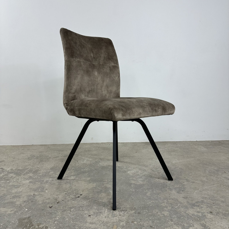 Selmy 1 Velvet Dining Chair Latte