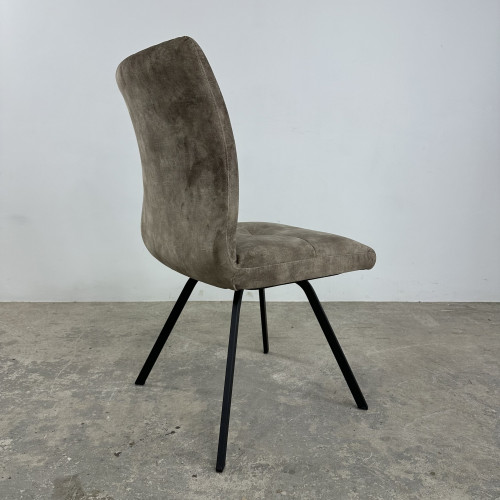Selmy 1 Velvet Dining Chair Latte