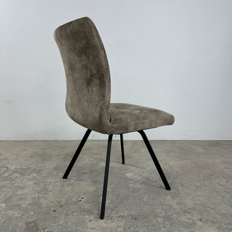 Selmy 1 Velvet Dining Chair Latte