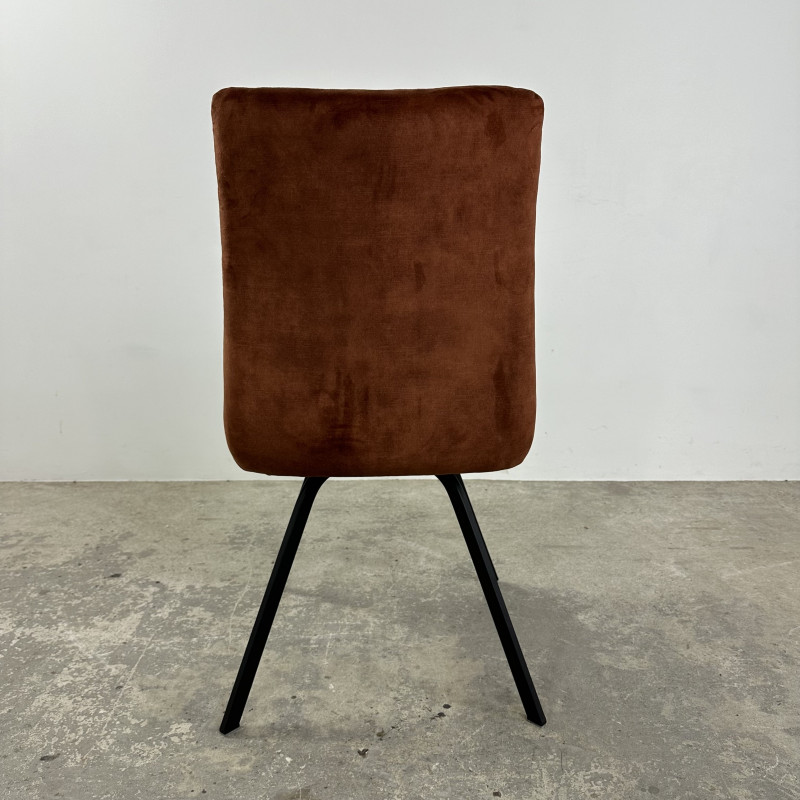 Selmy 1 Velvet Dining Chair Umber
