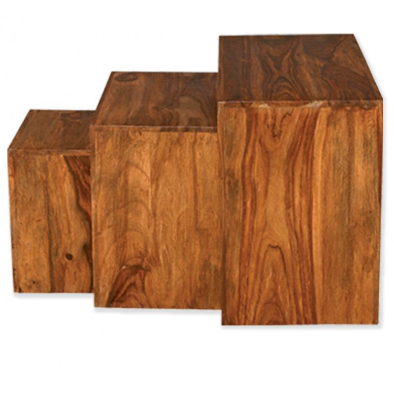 Boxy Sheesham Nest of Tables