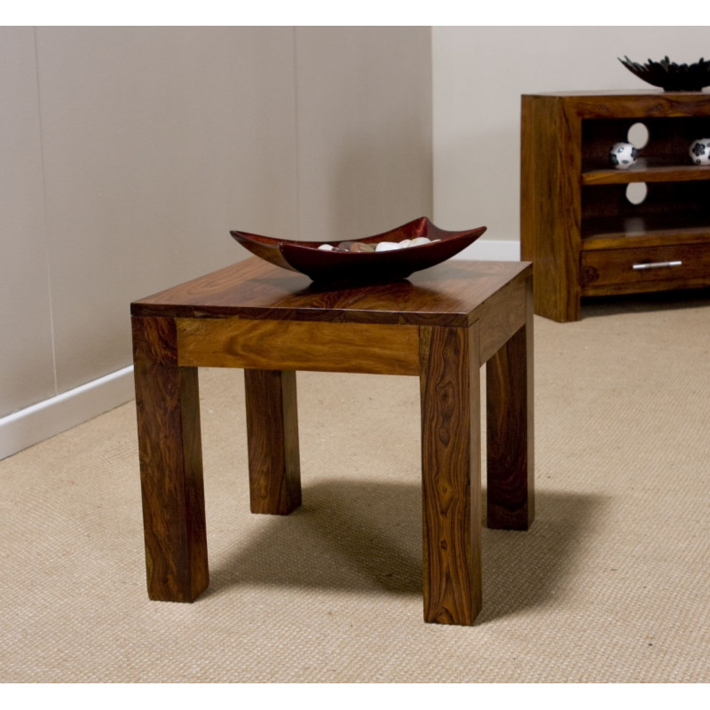 Boxy Sheesham Lamp Table