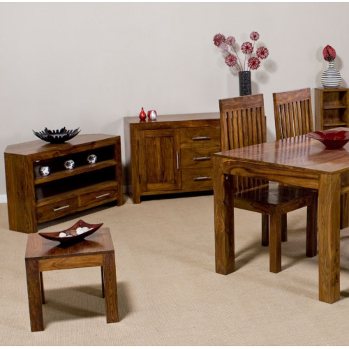 Boxy Sheesham Lamp Table