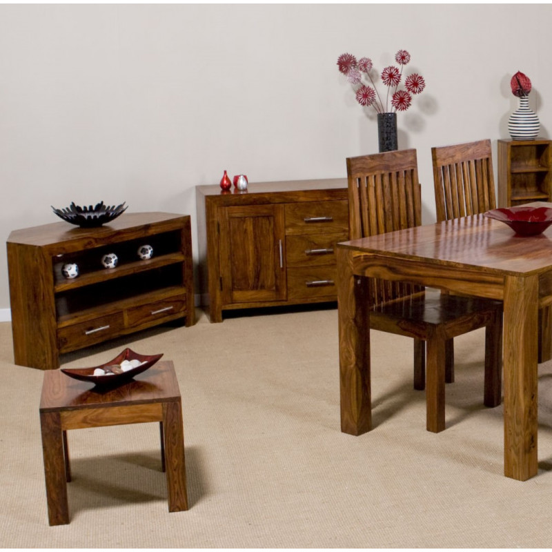 Boxy Sheesham Lamp Table