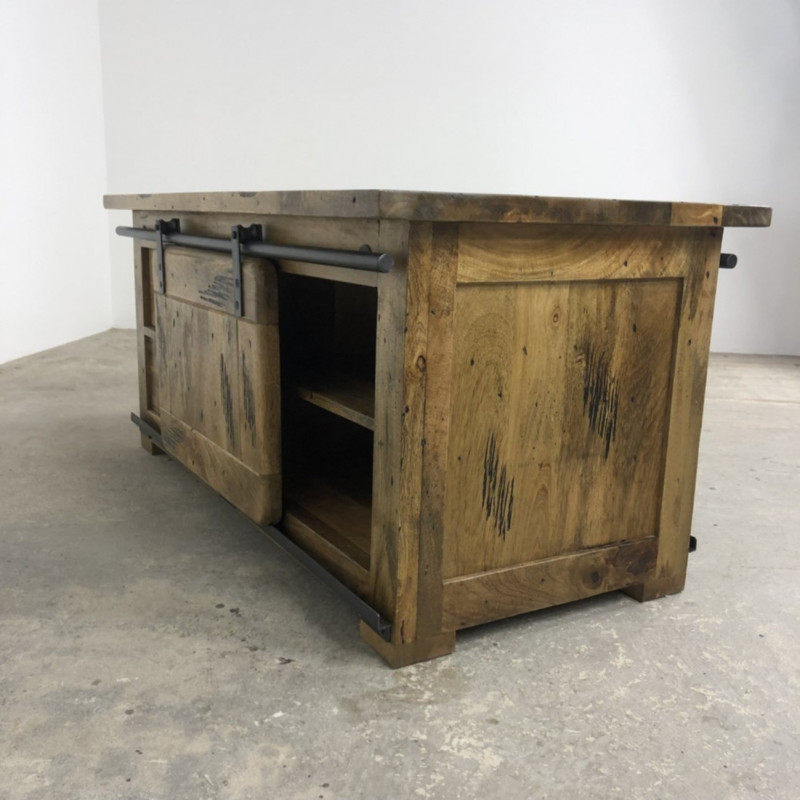 Mango Industrial Small TV Unit/ Coffee Table Mango Industrial Small TV Unit/ Coffee Table