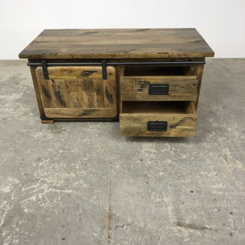 Mango Industrial Small TV Unit/ Coffee Table Mango Industrial Small TV Unit/ Coffee Table