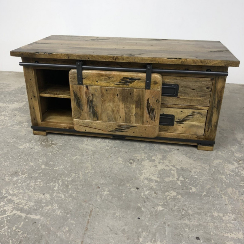 Mango Industrial Small TV Unit/ Coffee Table Mango Industrial Small TV Unit/ Coffee Table