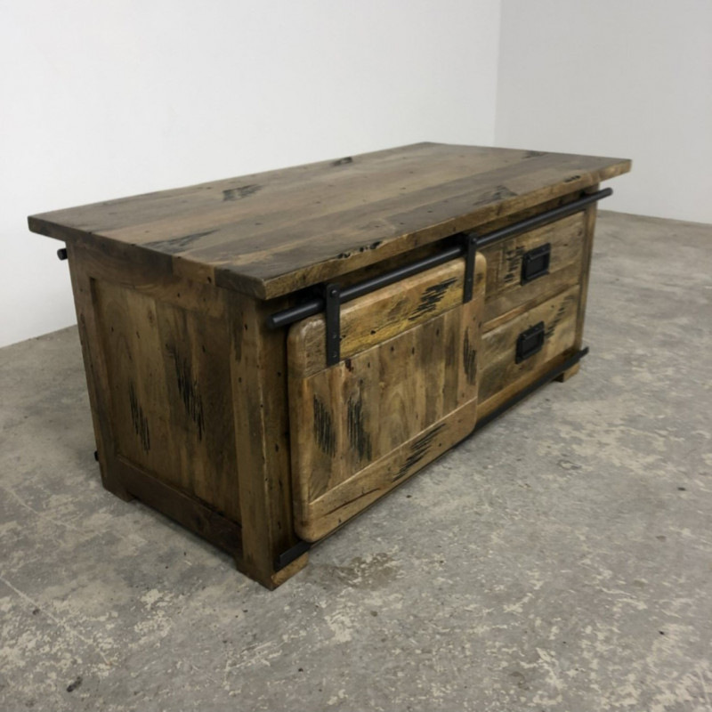 Mango Industrial Small TV Unit/ Coffee Table Mango Industrial Small TV Unit/ Coffee Table